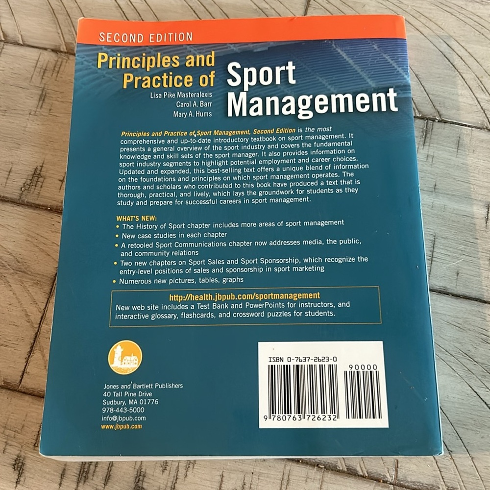 PRINCIPLES AND PRACTICE OF SPORT MANAGEMENT Book By Lisa Pike Masteralexis - Picture 2 of 5